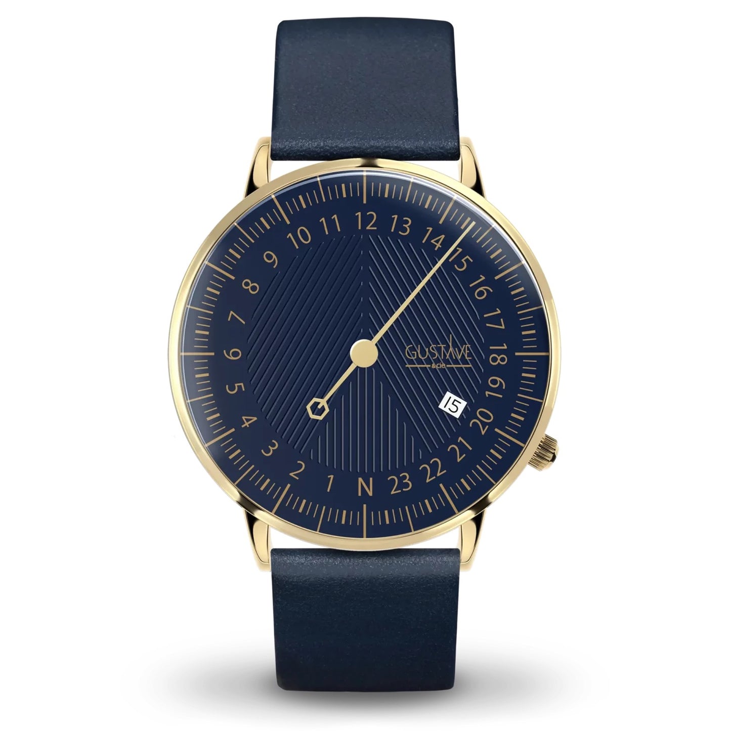 GUSTAVE: ANDRÉ 24H - BLUE DIAL - GOLD CASE