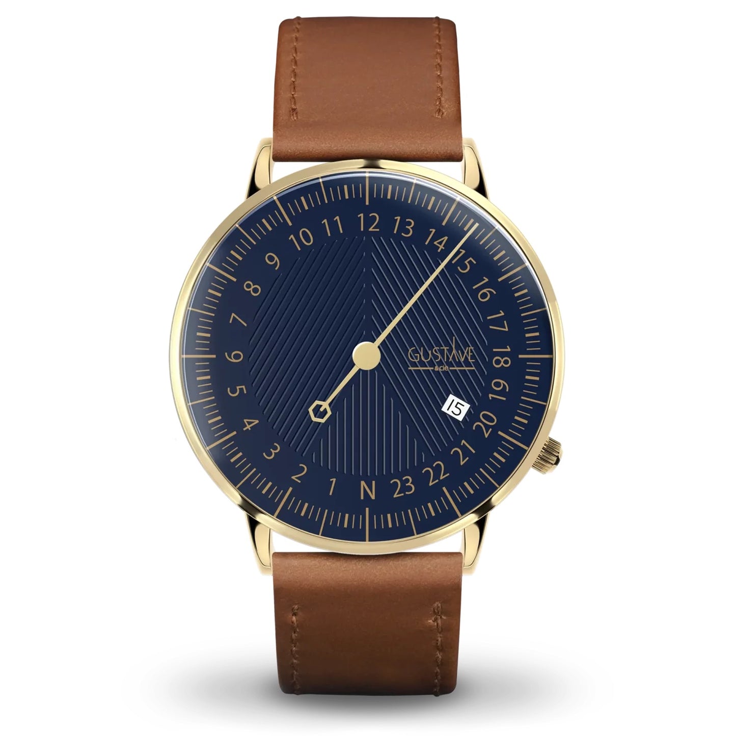 GUSTAVE: ANDRÉ 24H - BLUE DIAL - GOLD CASE