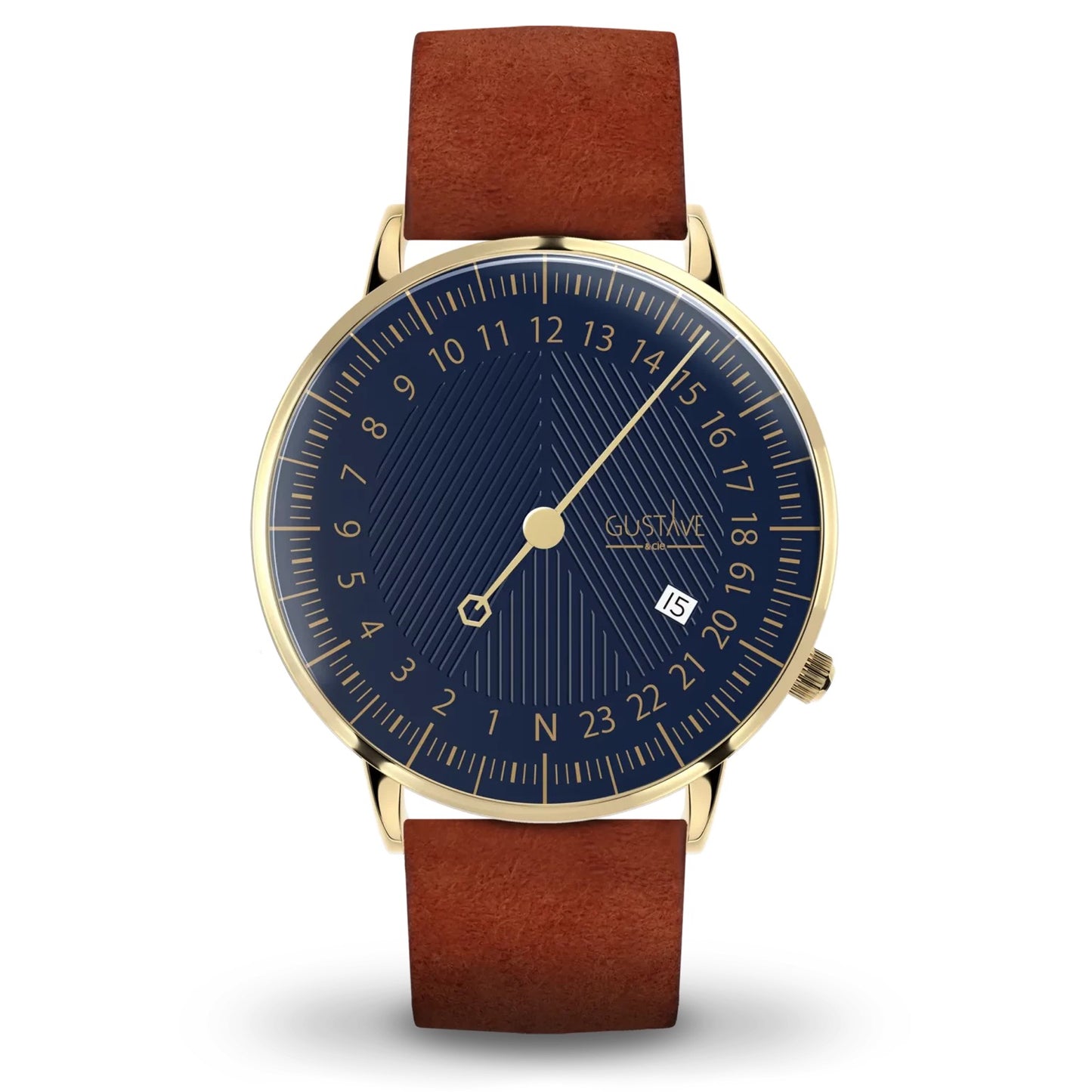 GUSTAVE: ANDRÉ 24H - BLUE DIAL - GOLD CASE