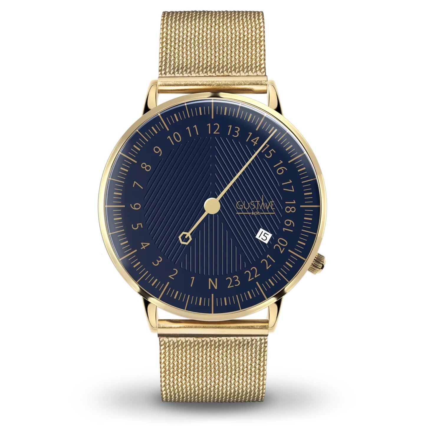 GUSTAVE: ANDRÉ 24H - BLUE DIAL - GOLD CASE