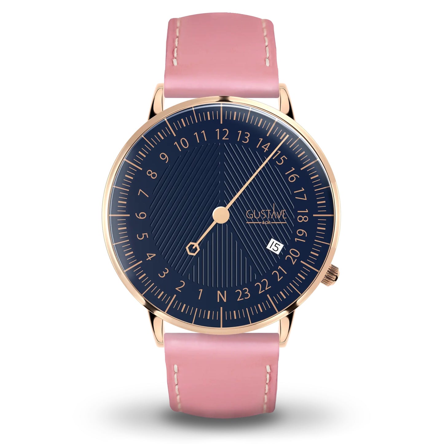 GUSTAVE: ANDRÉ 24H - BLUE DIAL - ROSE GOLD CASE