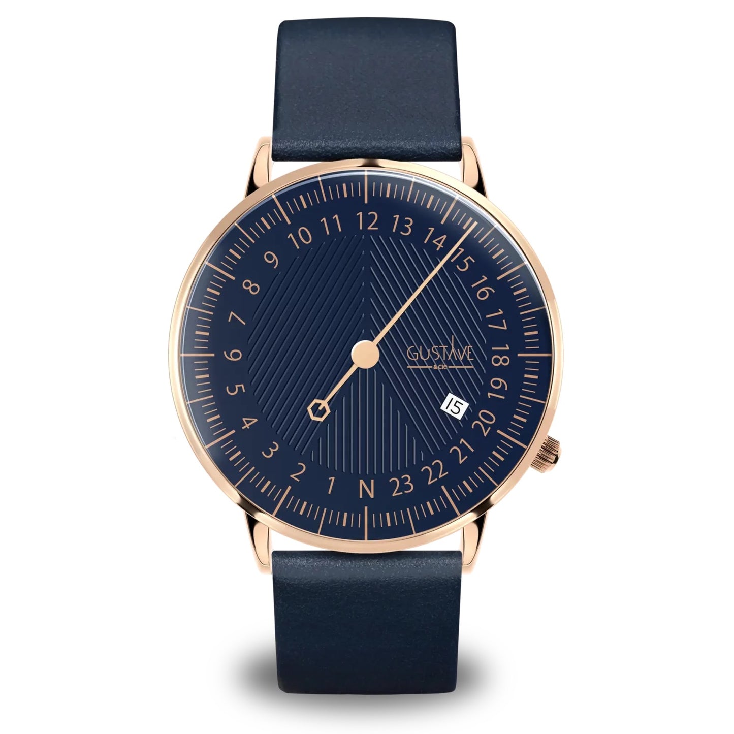 GUSTAVE: ANDRÉ 24H - BLUE DIAL - ROSE GOLD CASE