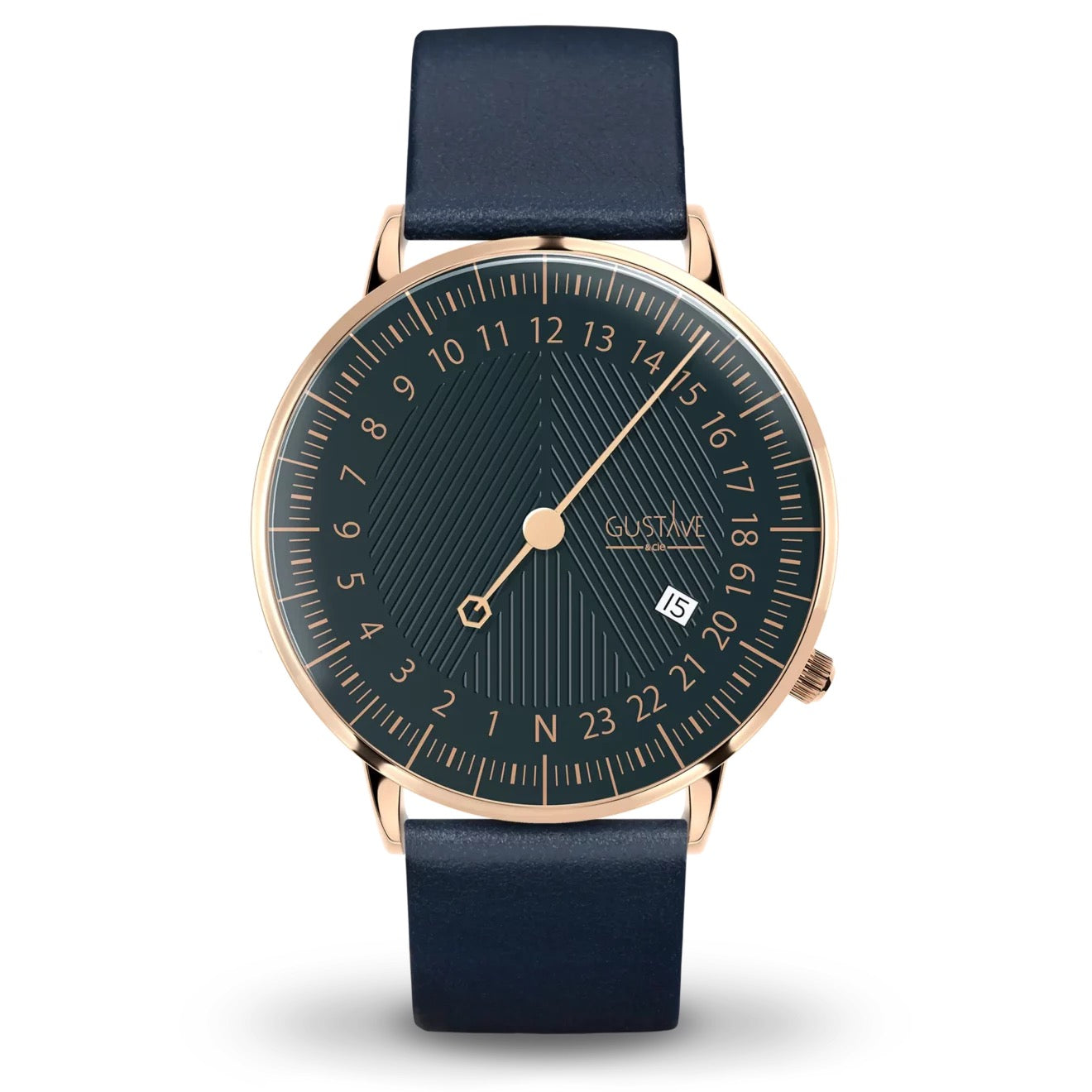 GUSTAVE: ANDRÉ 24H - GREEN DIAL - ROSE GOLD CASE