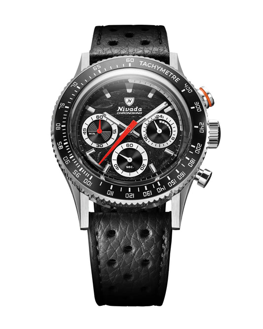 NIVADA GRENCHEN : CHRONOKING RACING NOIR & BLANC