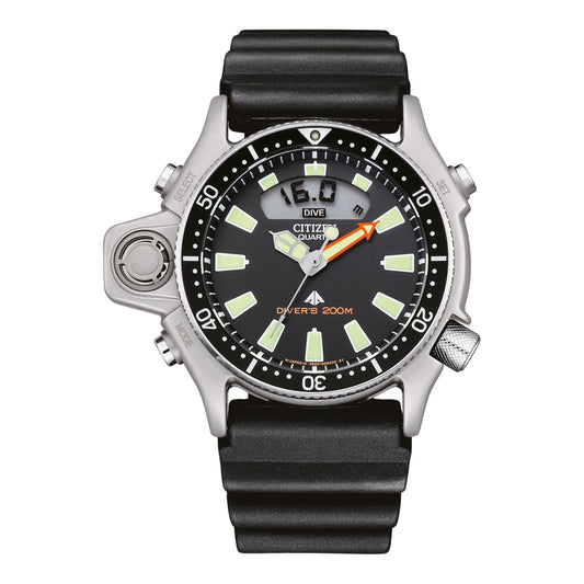 CITIZEN WATCH: PROMASTER AQUALAND DIVER BLACK JP2000-08E