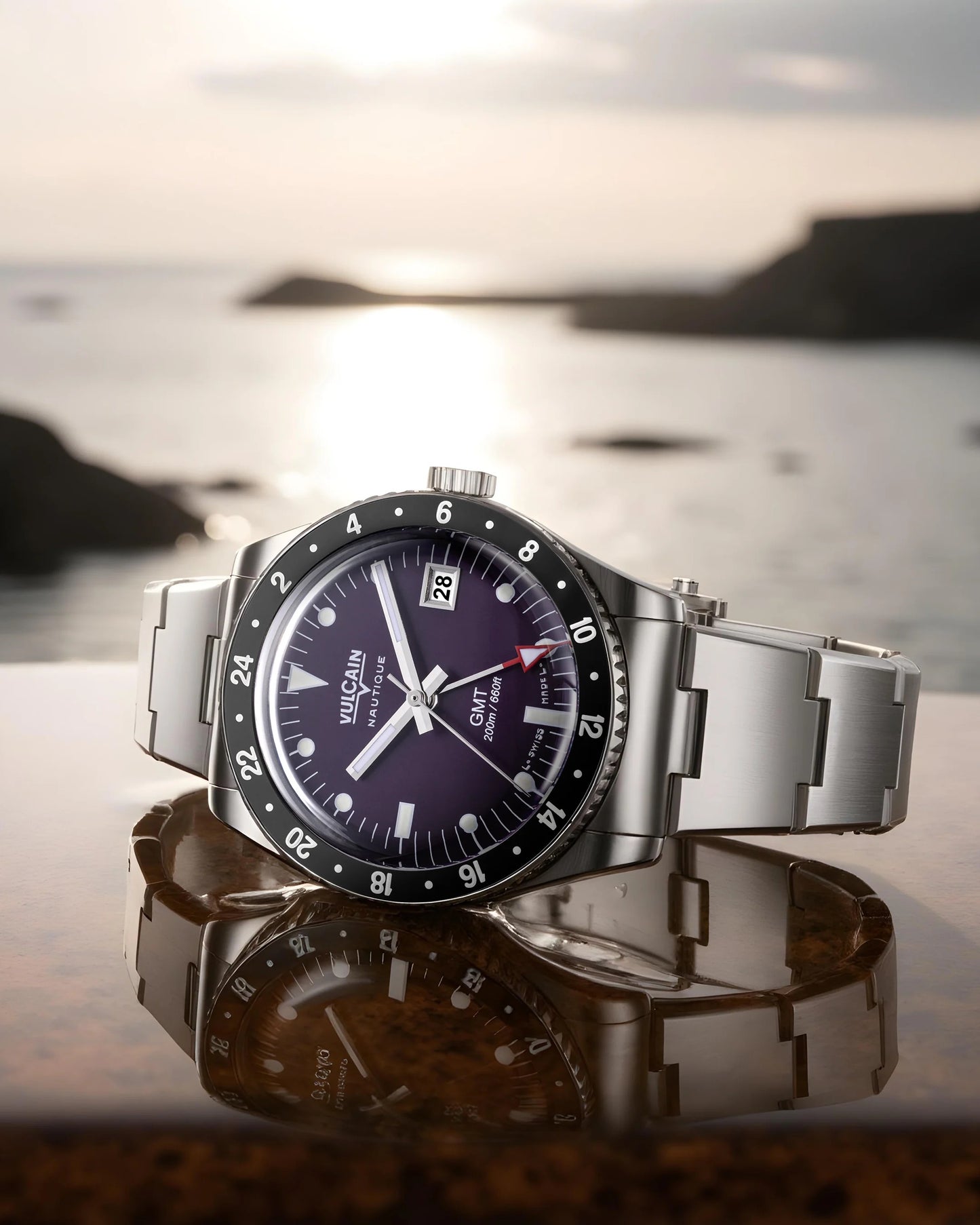 VULCAIN : SKINDIVER GMT VIOLET