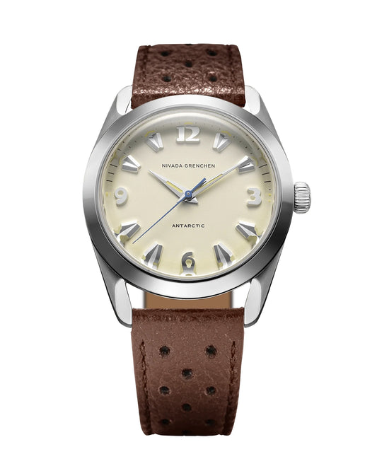 NIVADA GRENCHEN : ANTARCTIC 38 MM EGGSHELL BEIGE LUMINOVA