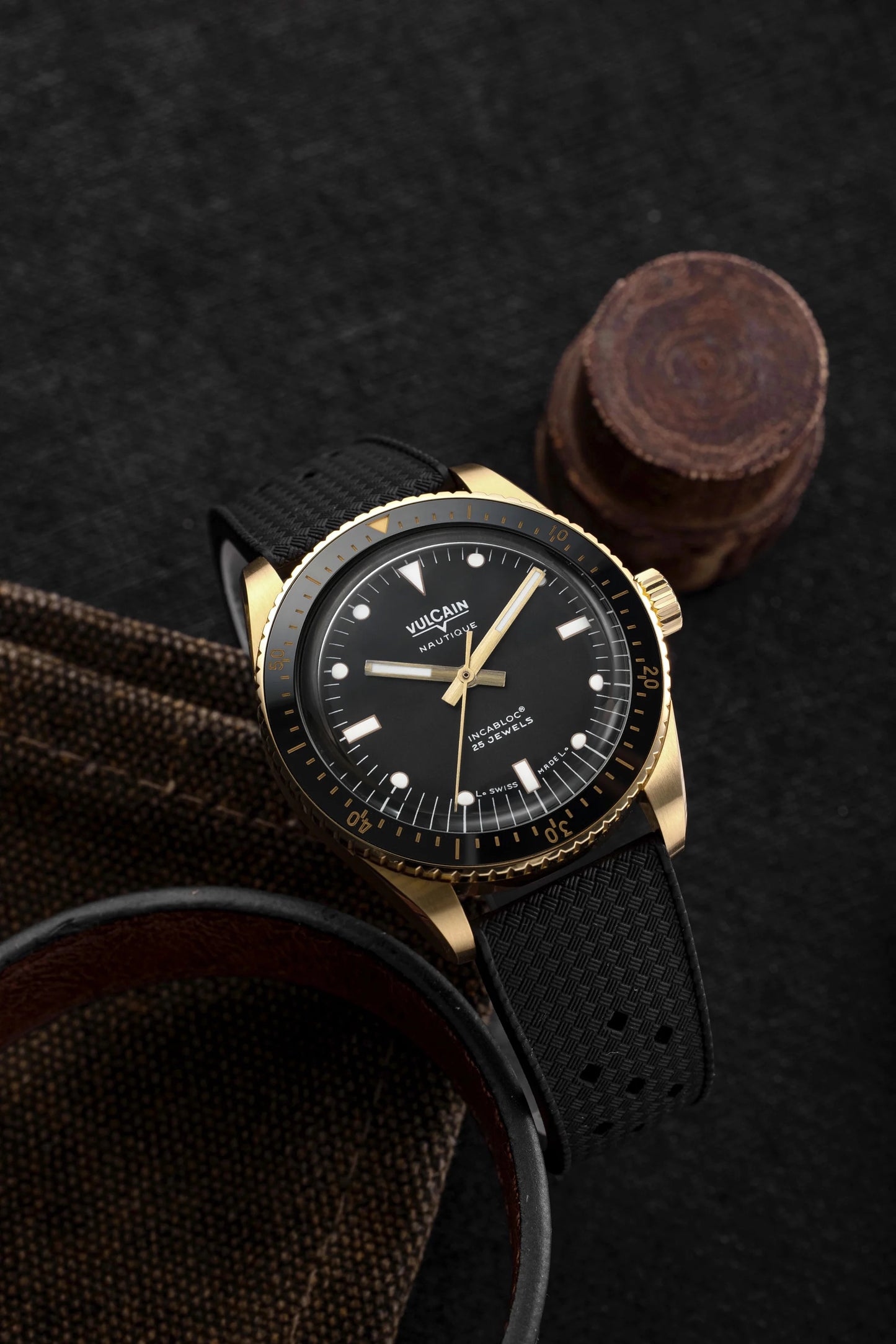 VULCAIN : SKINDIVER NAUTIQUE BRONZE NOIR