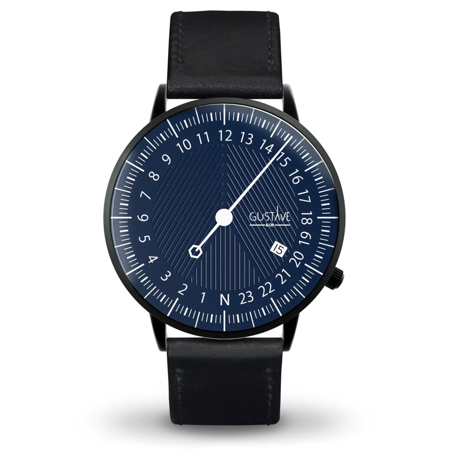 GUSTAVE: ANDRÉ 24H - BLUE DIAL - BLACK CASE