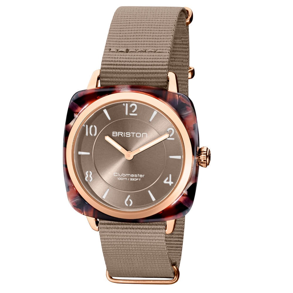 BRISTON: ACETATO CLUBMASTER CHIC – TAUPE