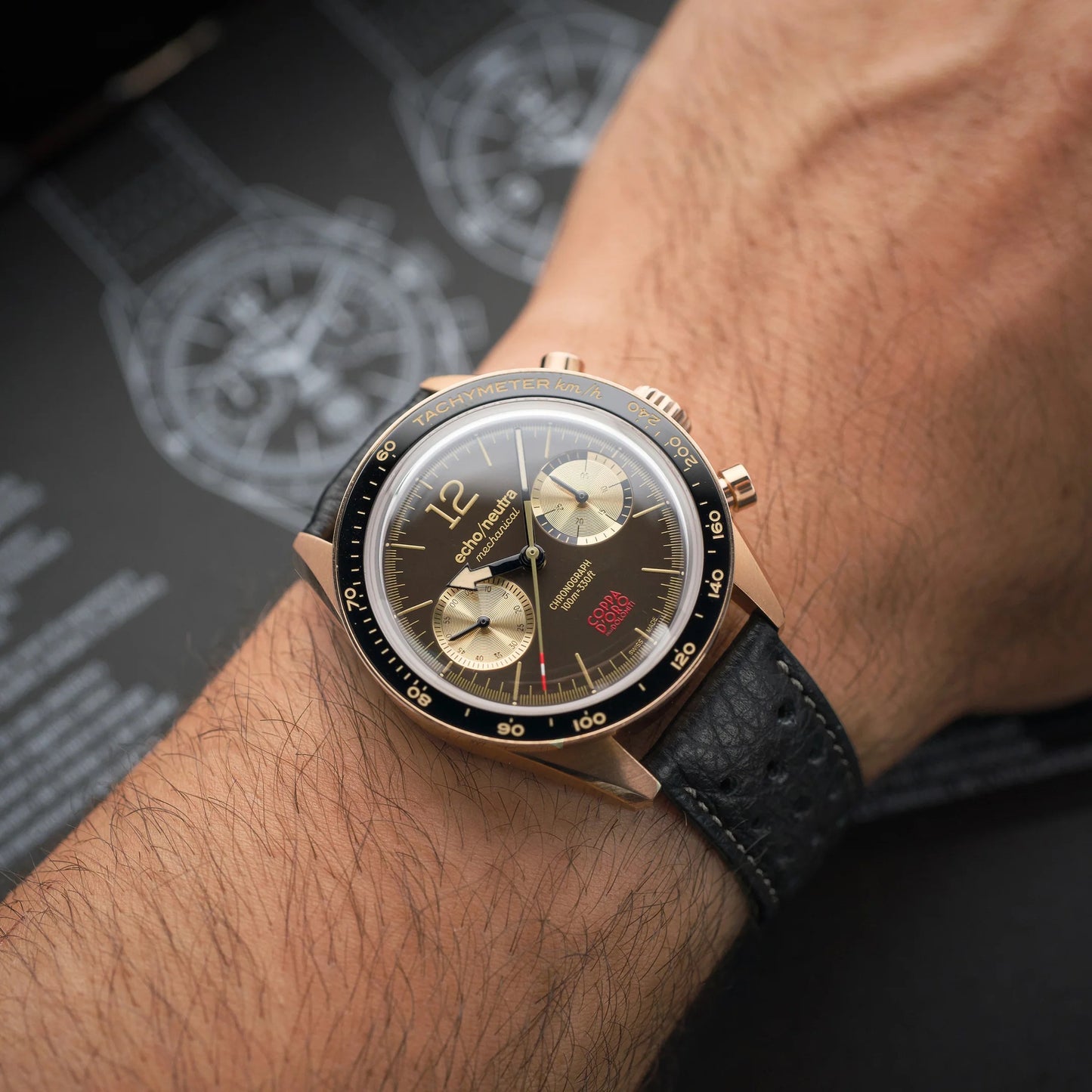 ECHO/NEUTRA : 1956 CHRONOGRAPHE COPPA D'ORO