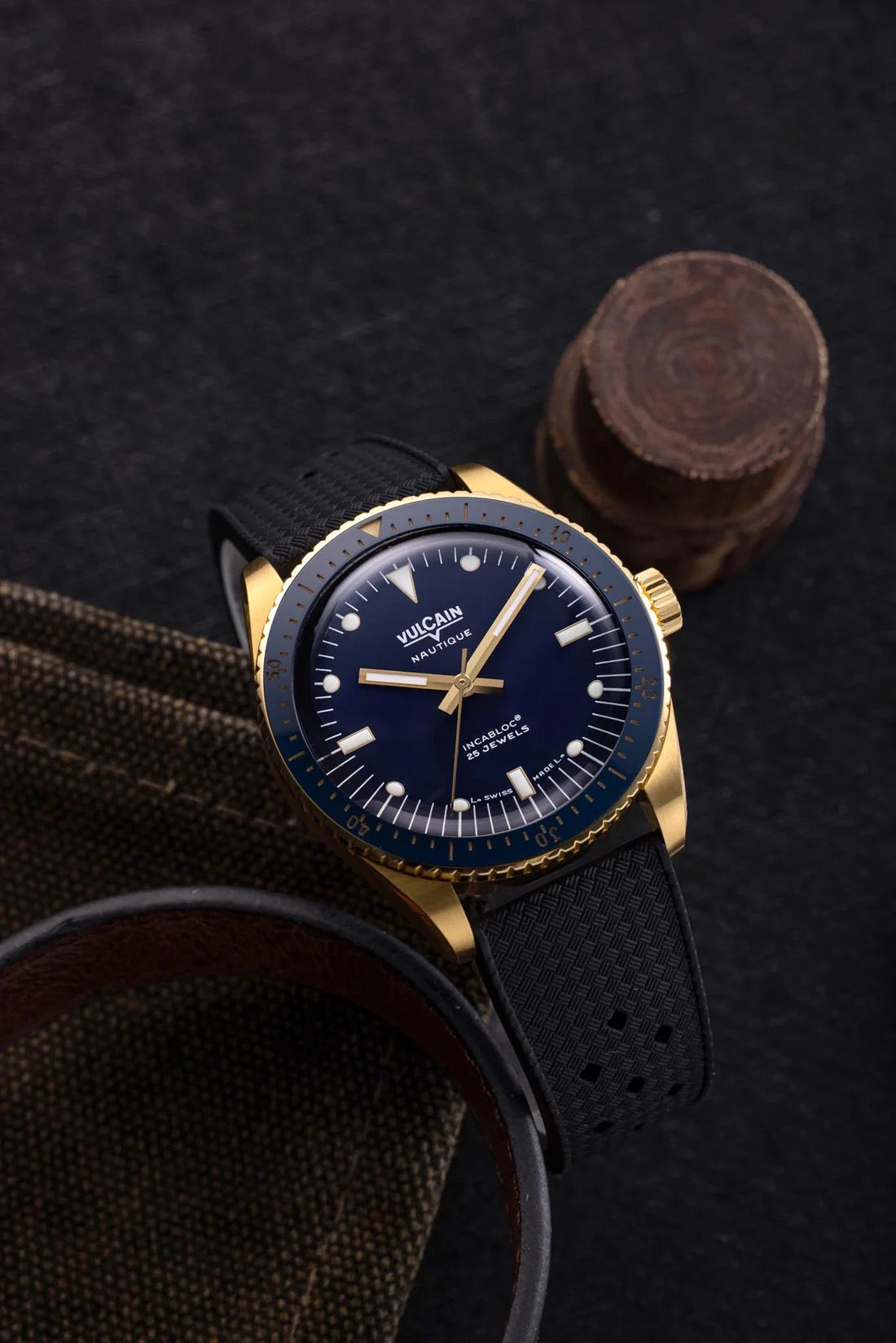VULCAIN : SKINDIVER NAUTIQUE GOLD BLUE