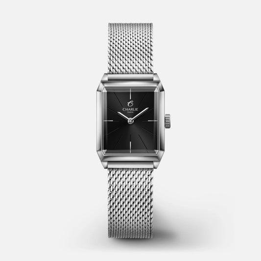 CHARLIE PARIS WATCH: MONCEAU BLACK & STEEL