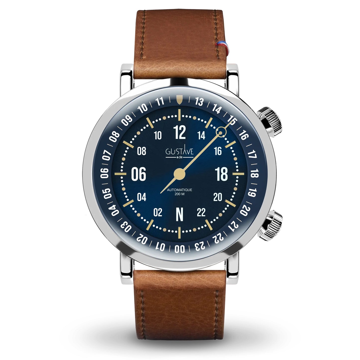 GUSTAVE: JULES 24H SILVER AND BLUE / GOLD