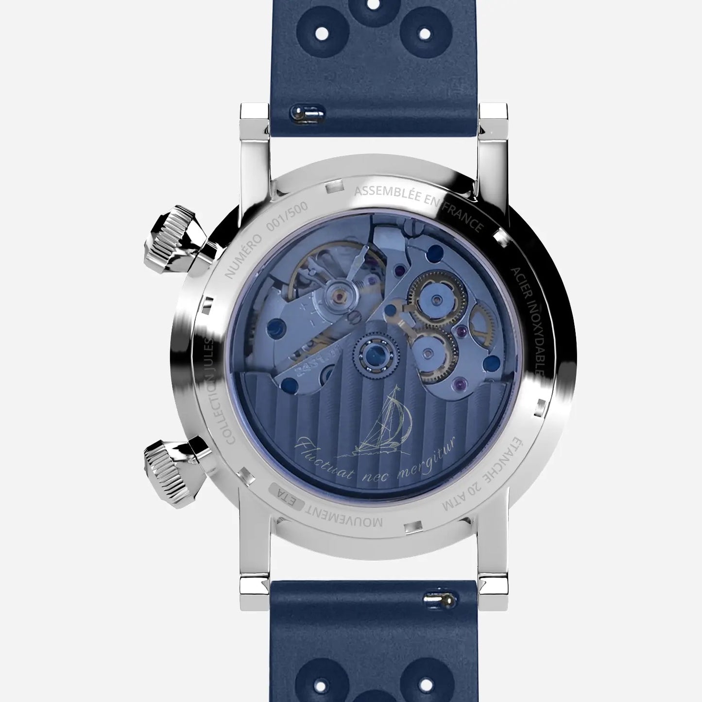 GUSTAVE: JULES 24H SILVER AND BLUE / GOLD