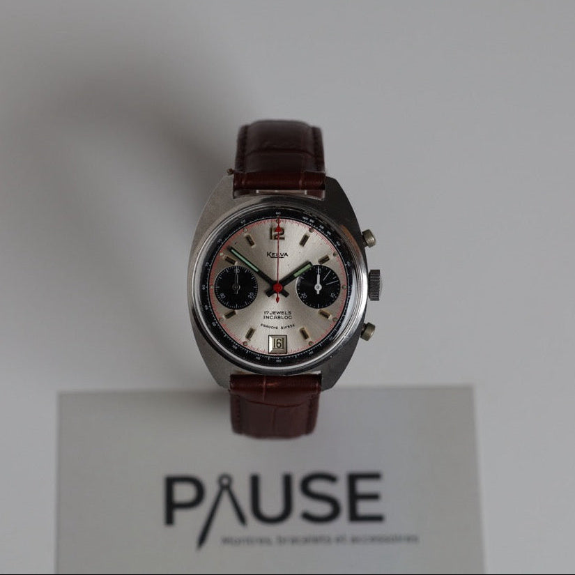 ハグルマケボリ KELVA WATCH: VALJOUX 7734 BICOMPAX CHRONOGRAPH – PAUSE