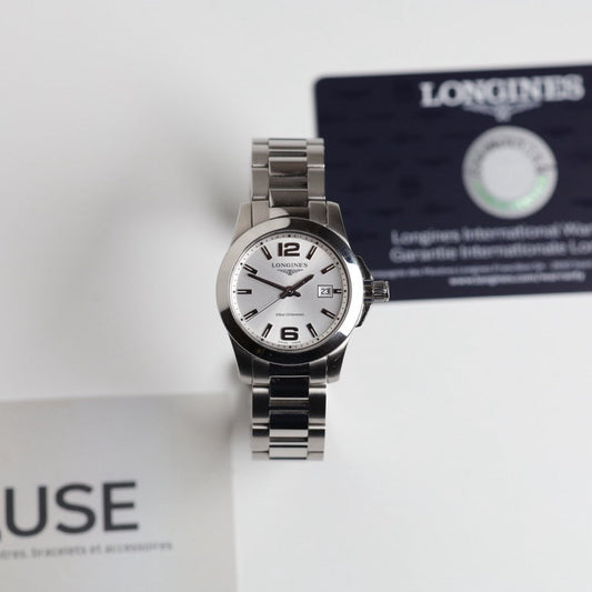MONTRE LONGINES : CONQUEST QUARTZ 29,5MM