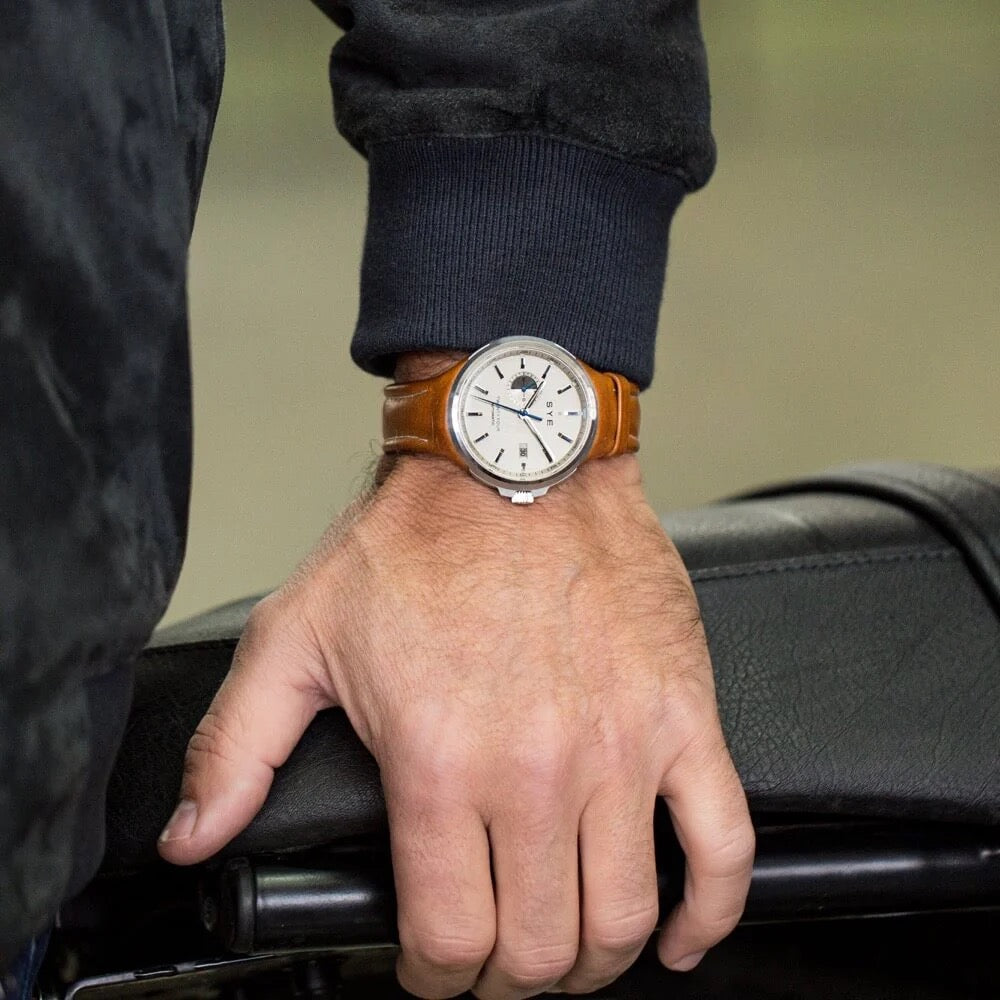 SYE : MOT1ON AUTOMATIC 24 SILVER - BRACELET WHISKY