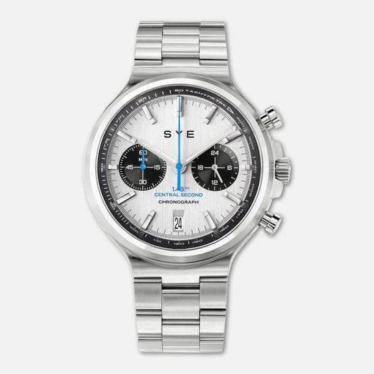 SYE : MOT1ON CHRONOGRAPH PANDA - BRACELET ACIER