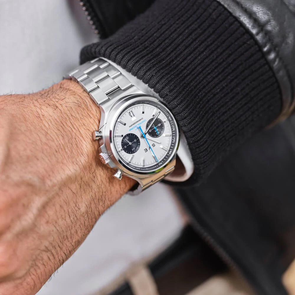 SYE : MOT1ON CHRONOGRAPH PANDA - BRACELET ACIER