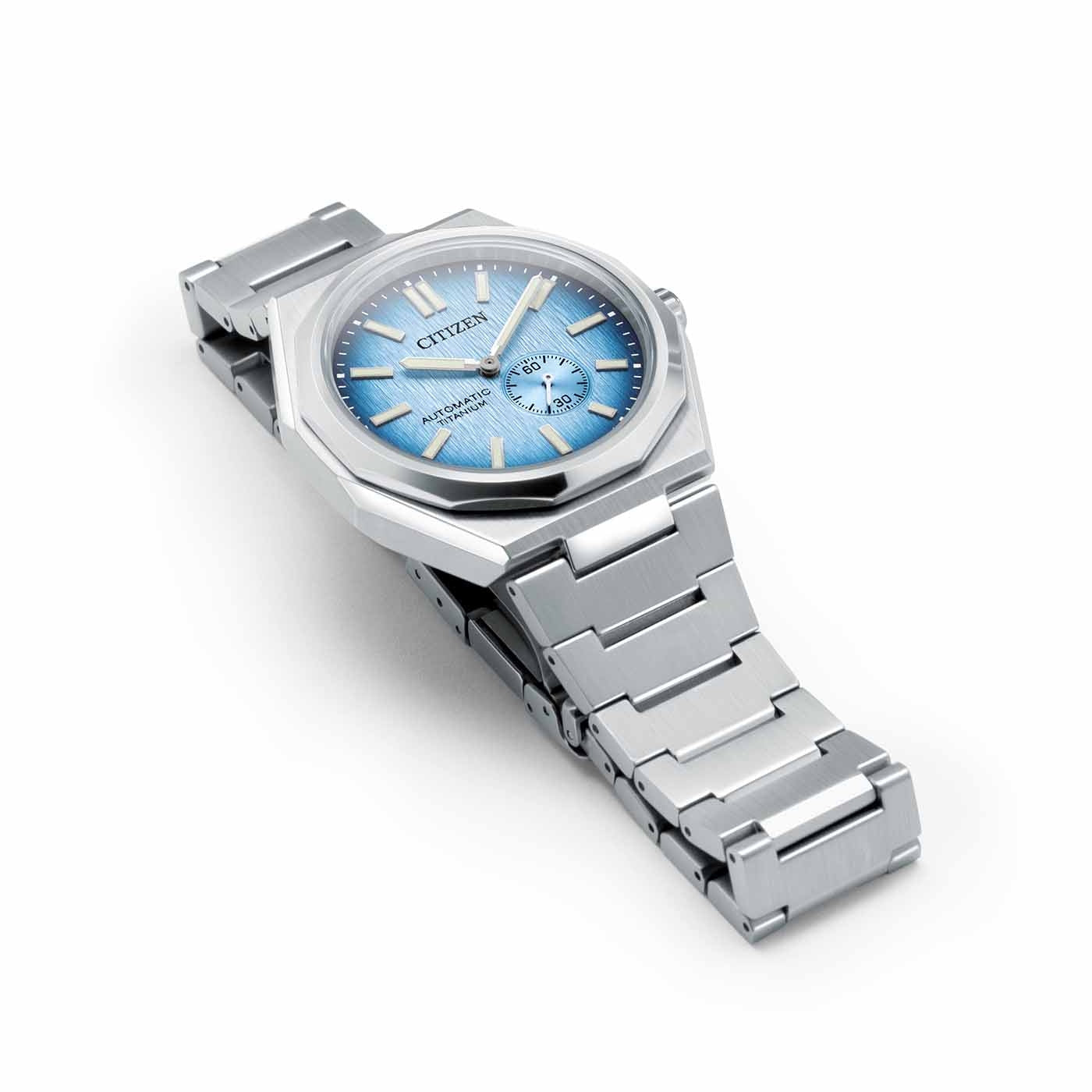 CITIZEN : SUPER TITANIUM MECHANICAL ZENCHIN 60 - BLEU CIEL