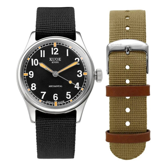 KUOE KYOTO : OLD SMITH 90-002 AUTOMATIC - BLACK DIAL