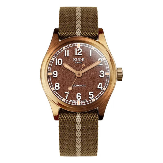 KUOE KYOTO : OLD SMITH 90-002 BRONZE CASE BROWN DIAL NO-DATE