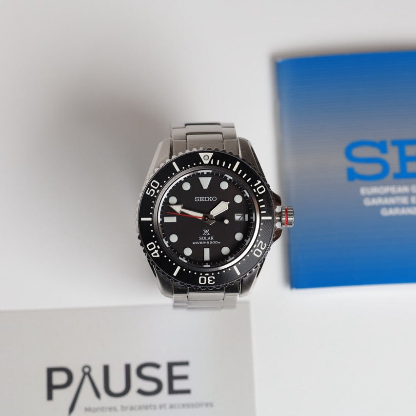 SEIKO WATCH: PROSPEX DIVER'S 200M SOLAR SNE589P1 – PAUSE