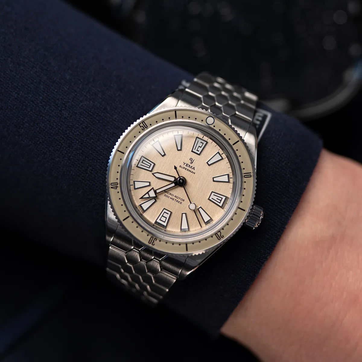 YEMA : SUPERMAN SKIN DIVER CMM.20 - CADRAN BEIGE