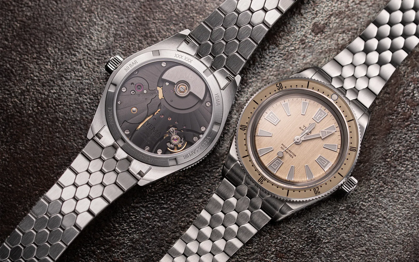 YEMA : SUPERMAN SKIN DIVER CMM.20 - CADRAN BEIGE