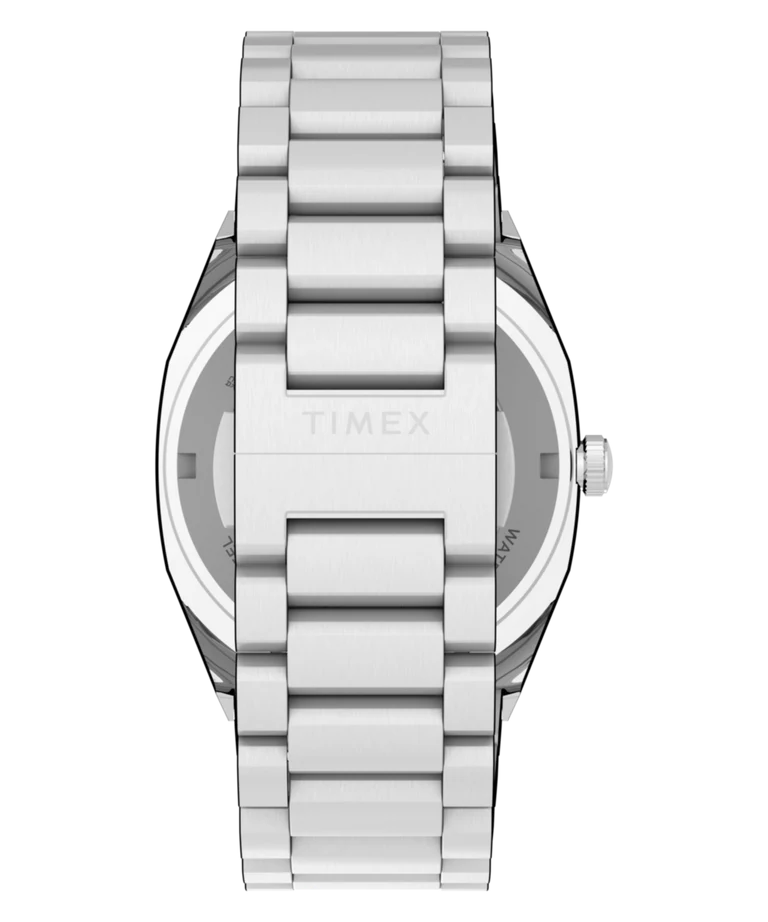Timex : E Line automatique argenté 38 mm, vue de présentation