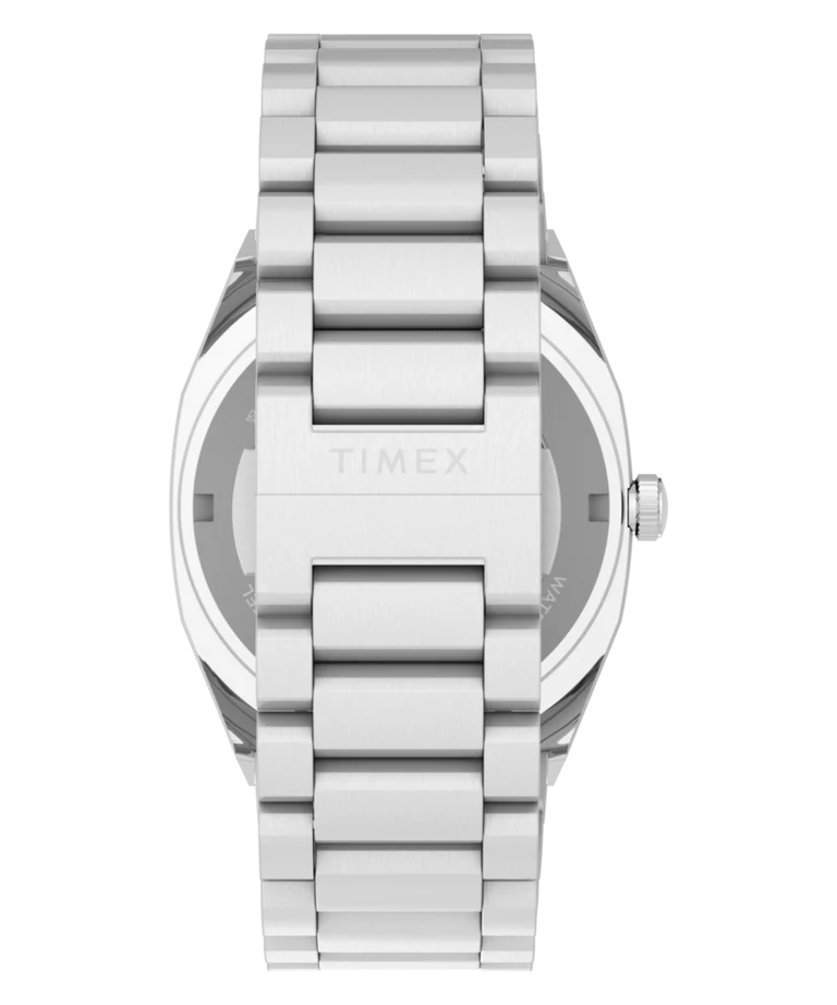 Timex : E Line automatique bleu 38 mm, vue de présentation