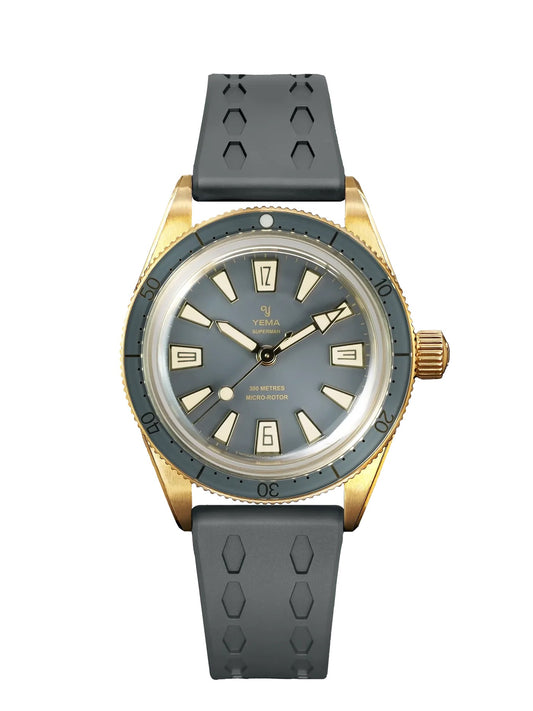MONTRE YEMA : SUPERMAN SKIN DIVER SLIM BRONZE CMM.20 GRIS