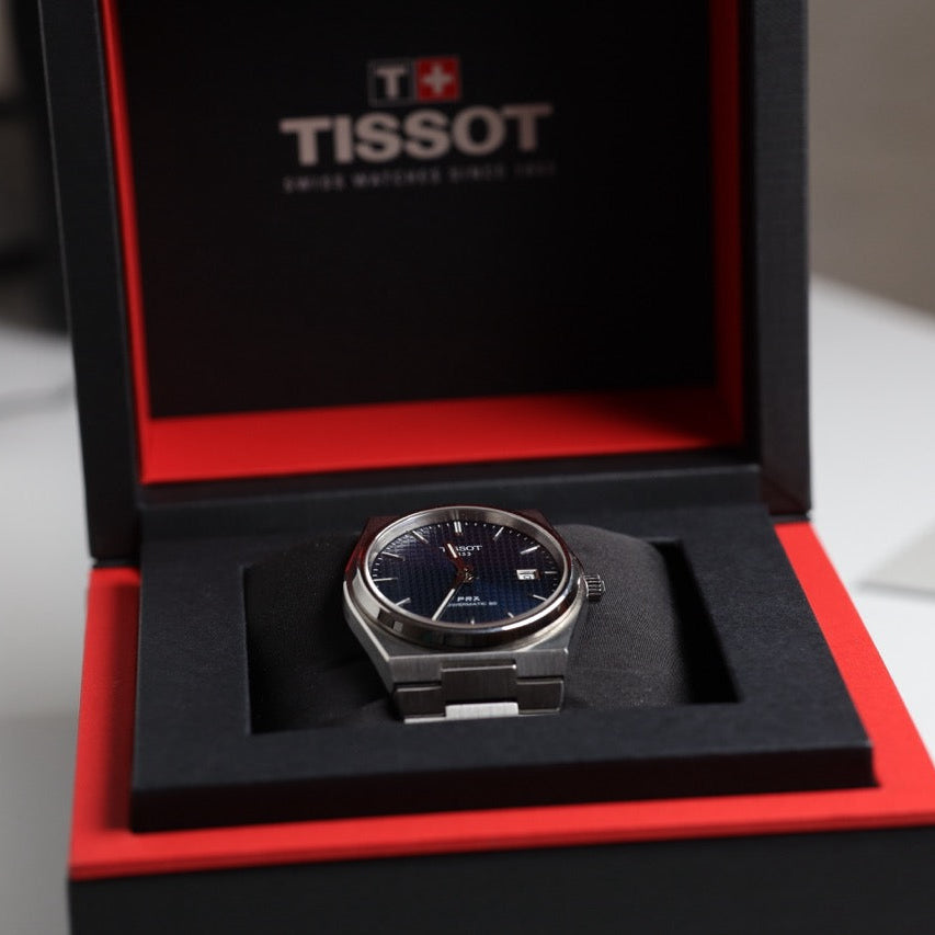 TISSOT WATCH: PRX POWERMATIC 80 BLUE T1374071104100
