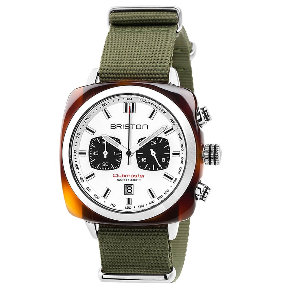 BRISTON: ACETATO CLUBMASTER SPORT – BLANCO