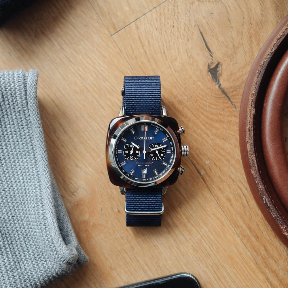 BRISTON: ACETATO CLUBMASTER SPORT – AZUL