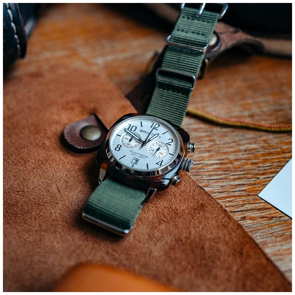 BRISTON : CLUBMASTER CLASSIC ACÉTATE – BLANC