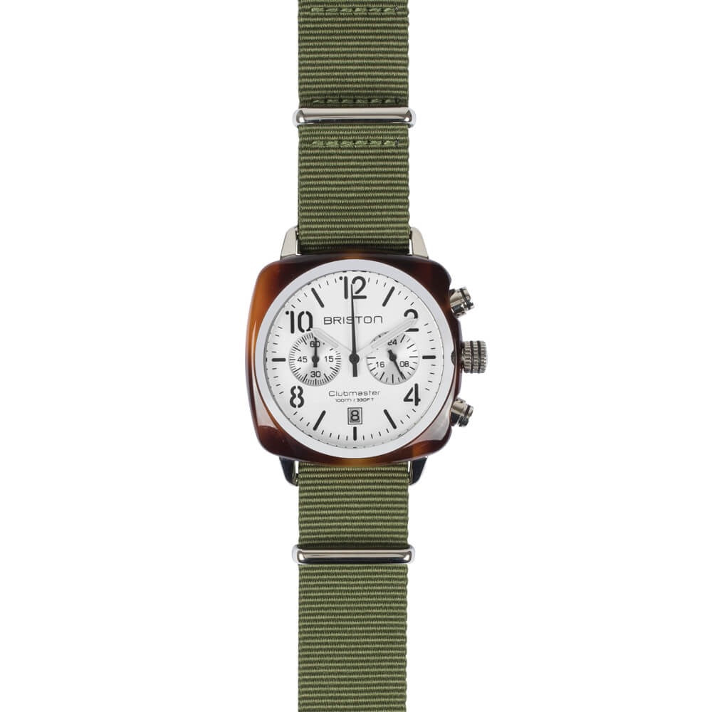 BRISTON : CLUBMASTER CLASSIC ACÉTATE – BLANC