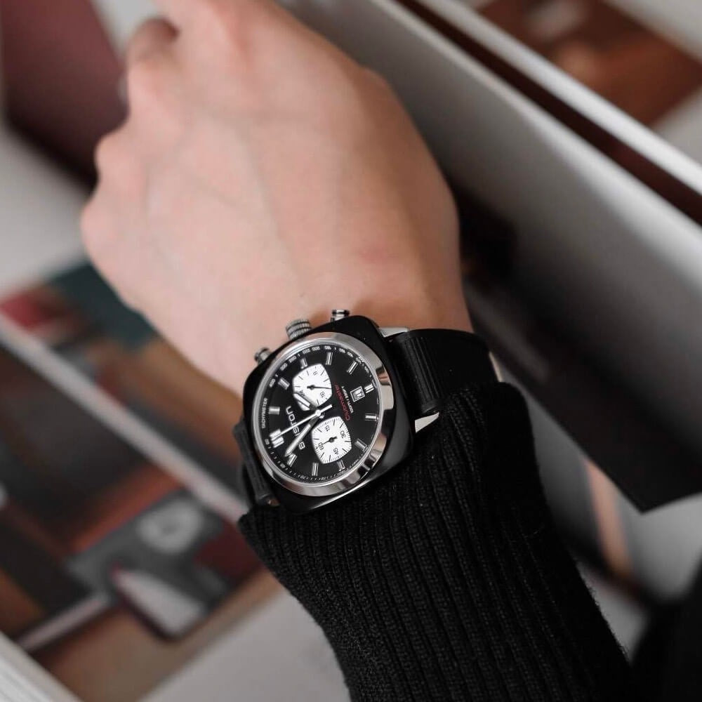 BRISTON: CLUBMASTER SPORT BLACK ACETATE