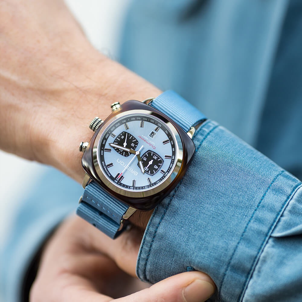 BRISTON: CLUBMASTER SPORT ACETATE – GLACIER BLUE