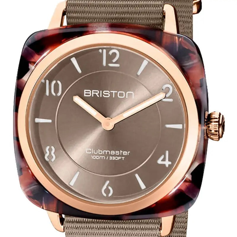 BRISTON: ACETATO CLUBMASTER CHIC – TAUPE
