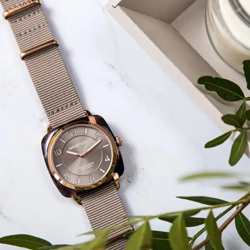 BRISTON: ACETATO CLUBMASTER CHIC – TAUPE