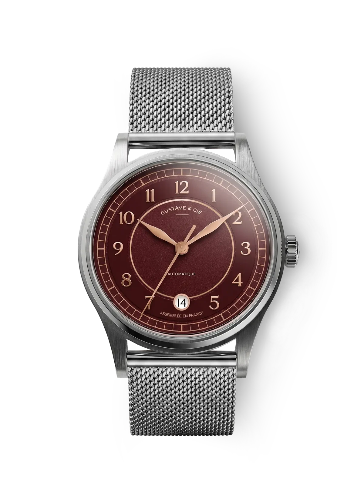 Gustave & Cie Charles Argent Et Cerise — Milanais Argent