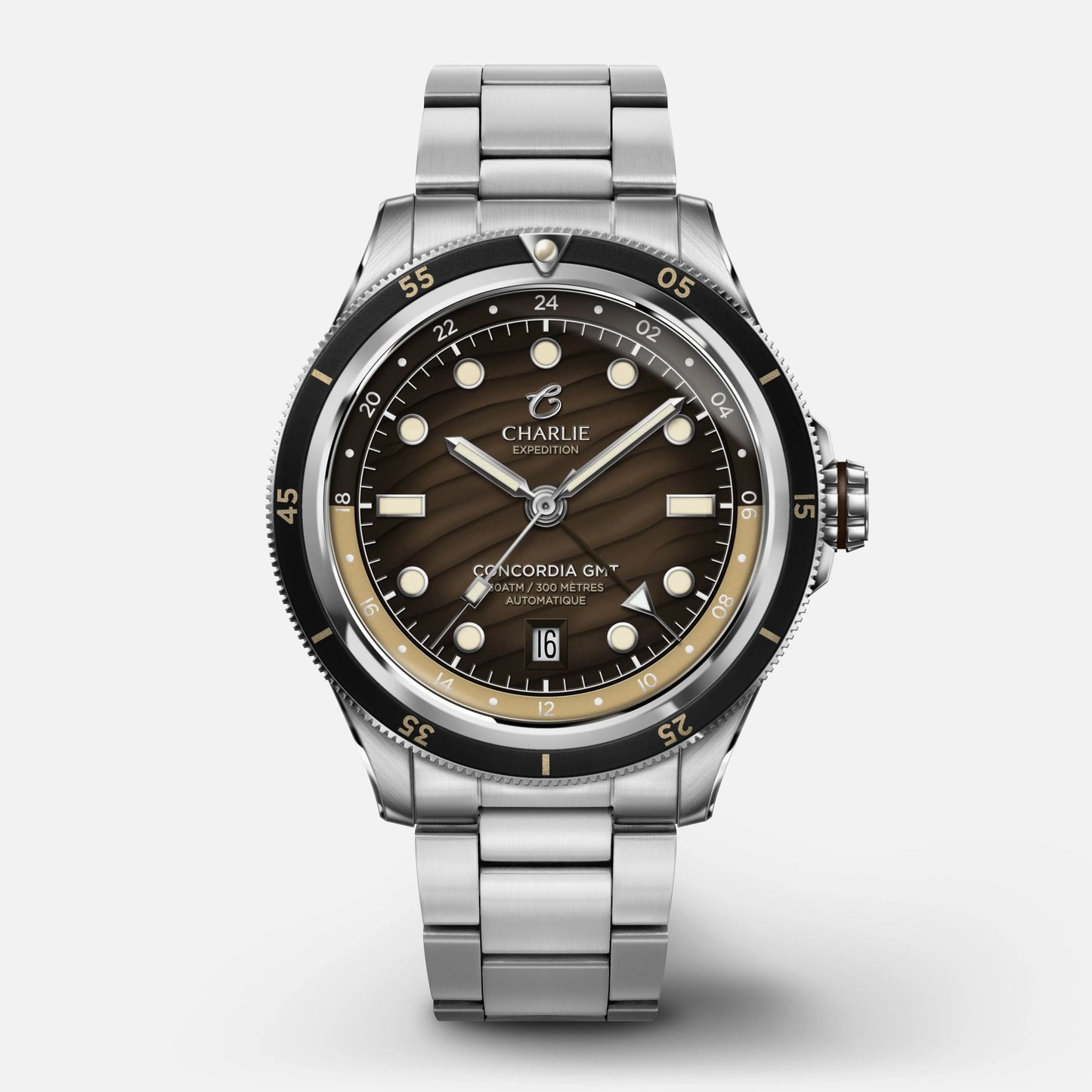 CHARLIE PARIS WATCH: CONCORDIA AUTOMATIC GMT DUNE