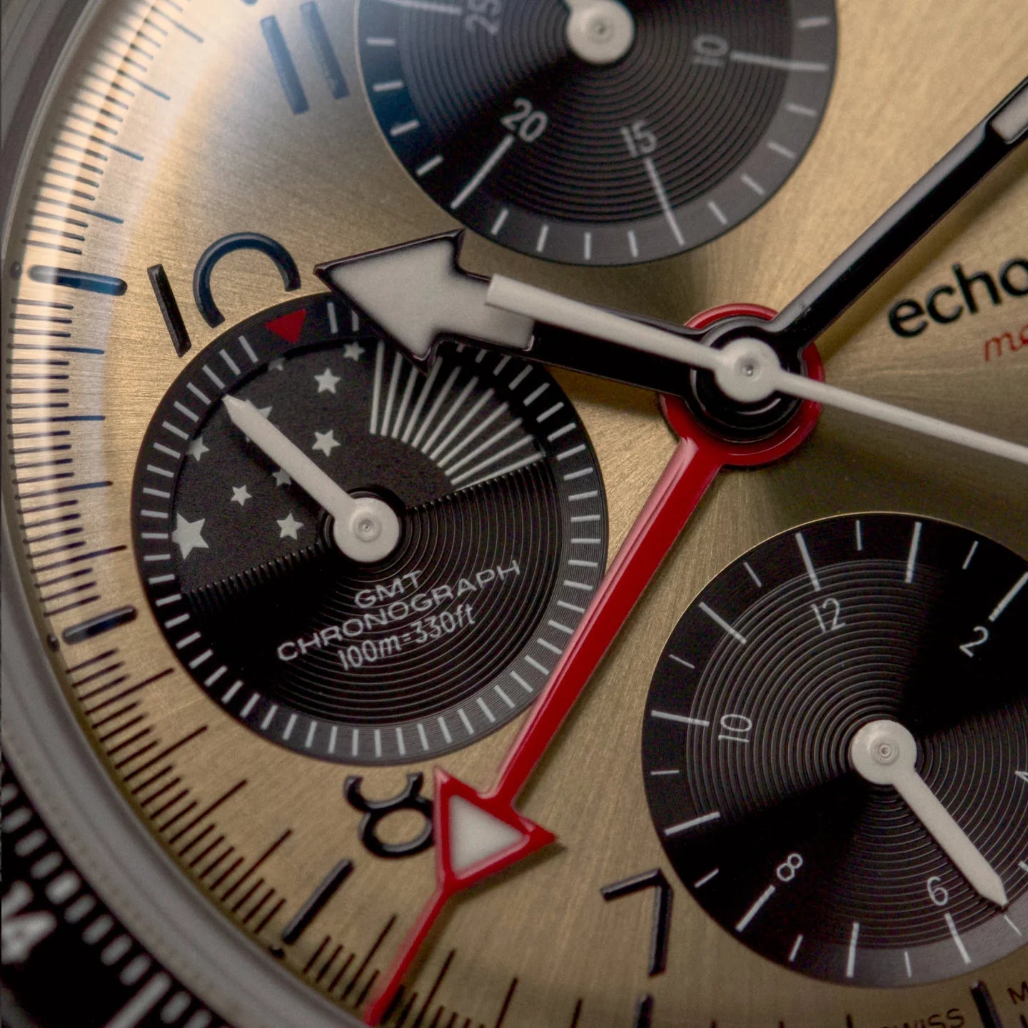 ECHO/NEUTRA: CORTINA 1956 - CRONÓGRAFO NEGRO