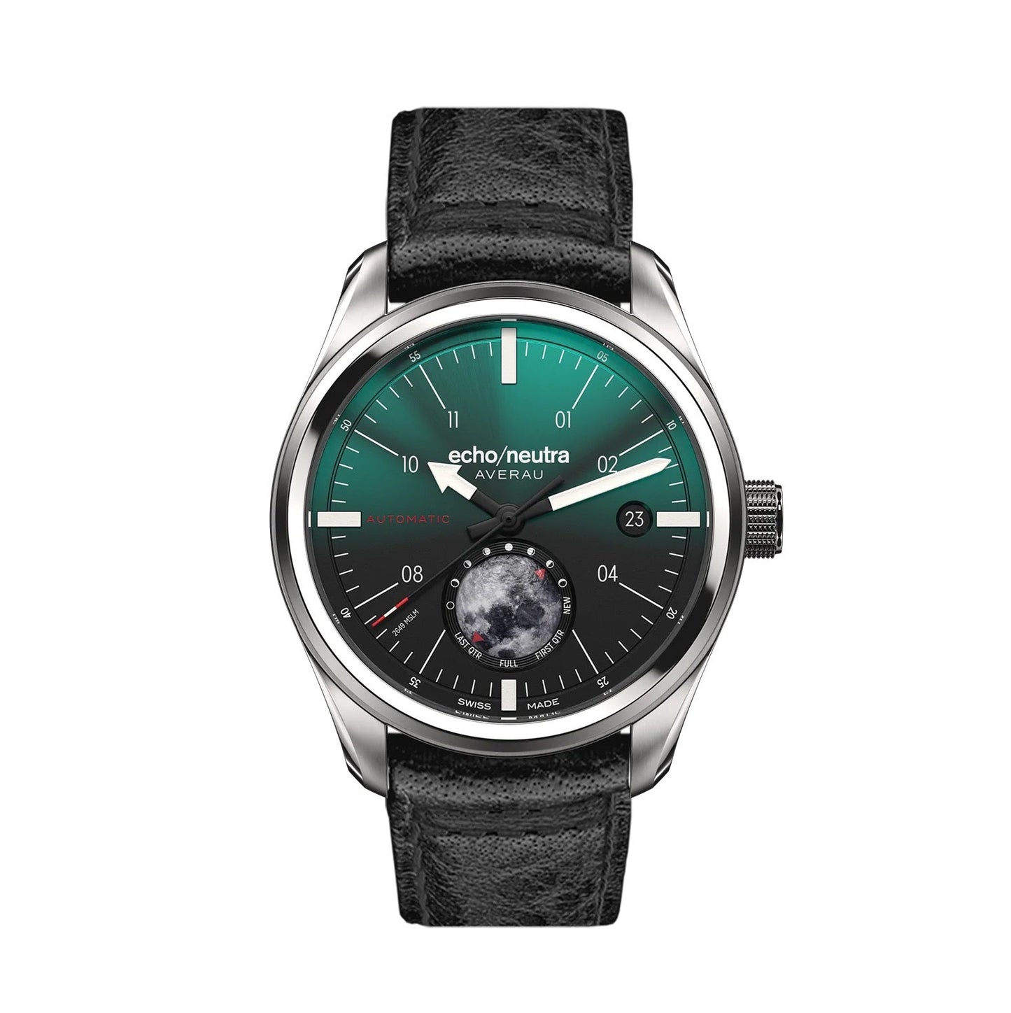 MONTRE ECHO/NEUTRA : AVERAU 39 PHASE LUNAIRE (BIG MOON) VERT DÉGRADÉ