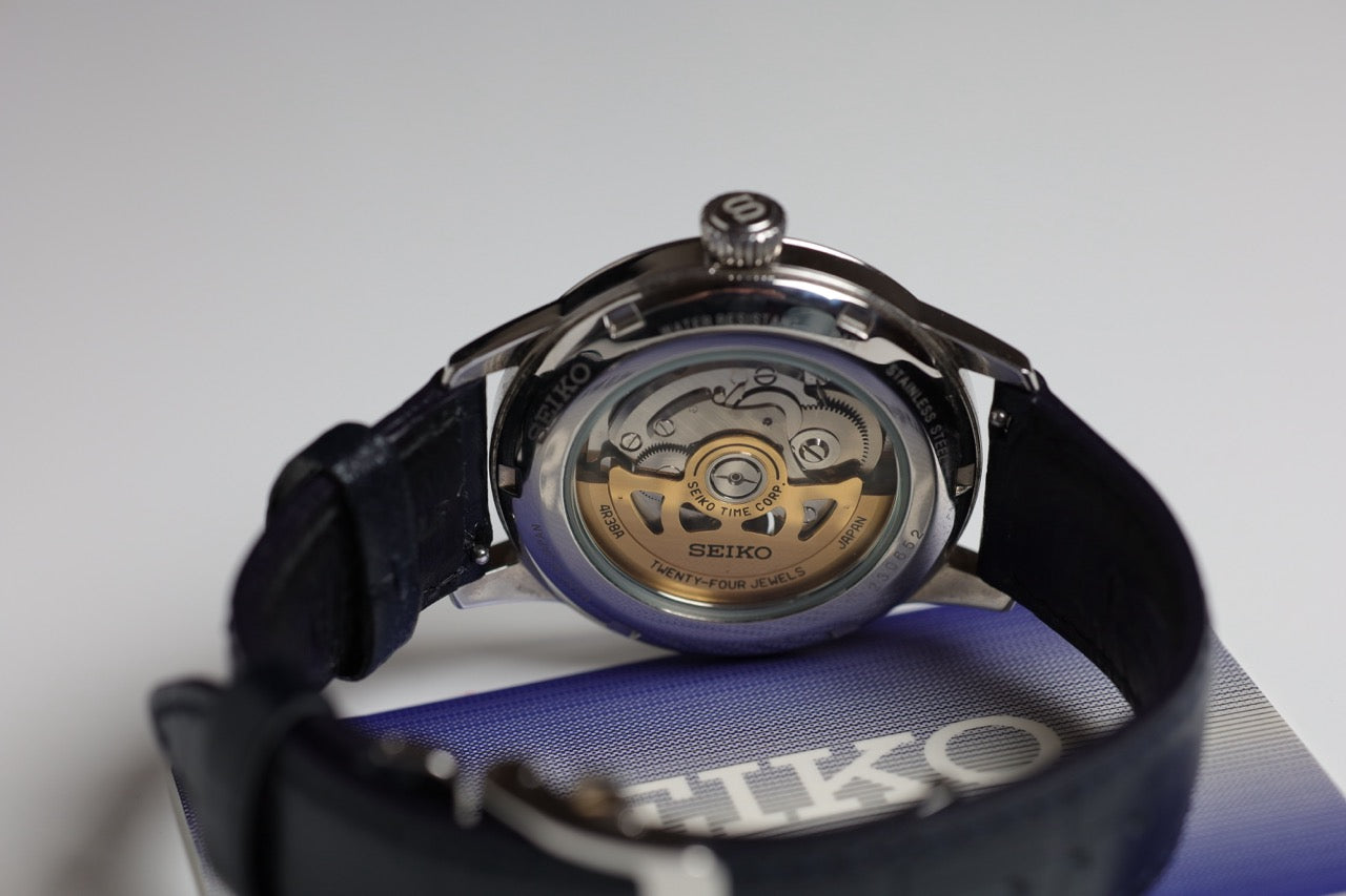 SEIKO WATCH: PRESAGE COCKTAIL OPEN HEART BLUE SSA405J1