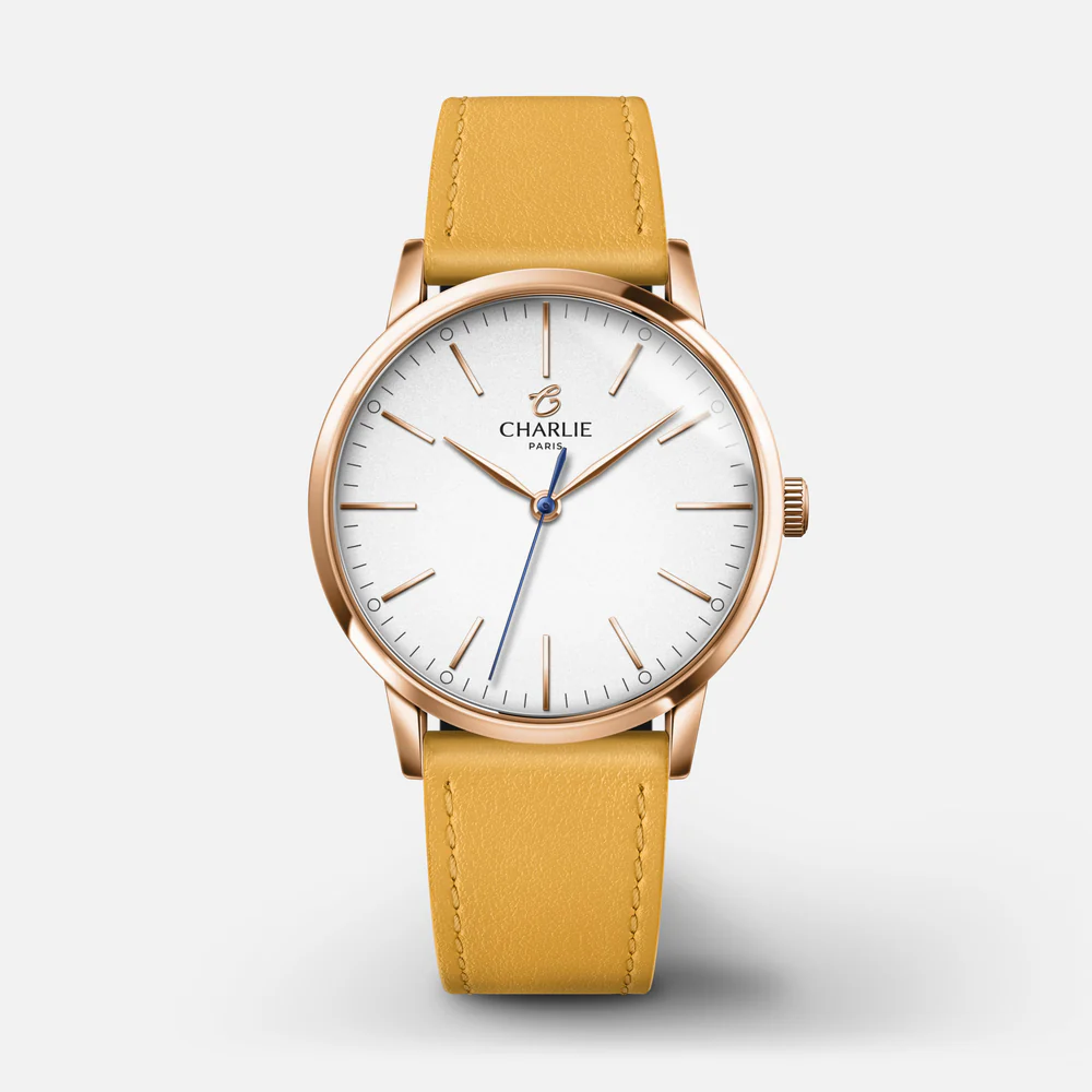 MONTRE CHARLIE PARIS : SULLY 35 QUARTZ OR ROSE