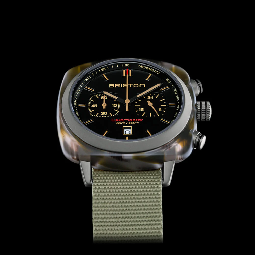 BRISTON WATCH: CLUBMASTER SPORT - CHRONO - JUNGLE