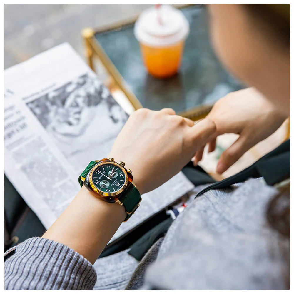 BRISTON : CLUBMASTER CLASSIC VERT ANGLAIS - 15140.PYA.T.10.NBG